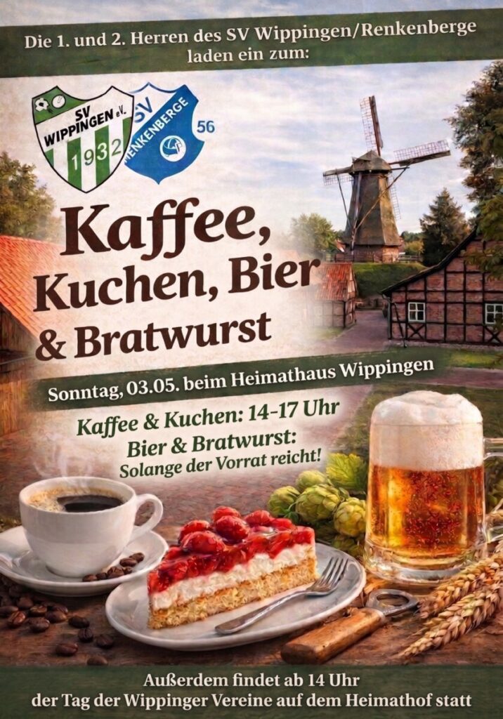 Herrenmannschaften sorgen auf dem Tag der Vereine für Kaffee, Kuchen, Bier und Bratwurst