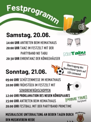 Schützenfest in Walchum am 20./21.Juni