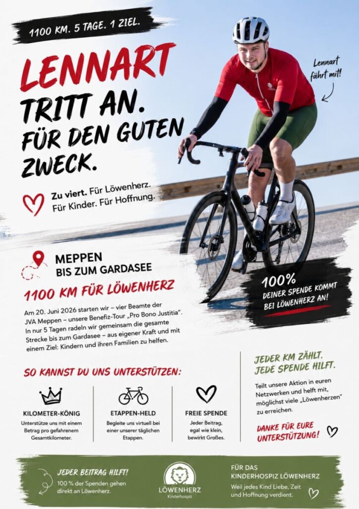 ‍♂️⚽ Unser Teamkollege Lennart fährt für den guten Zweck!