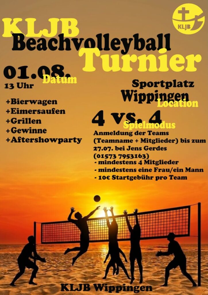 Beachvolleyballturnier am 01.08.2026