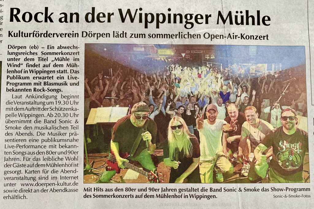EL Kurier berichtet über Mühle im Wind: Rock an der Wippinger Mühle