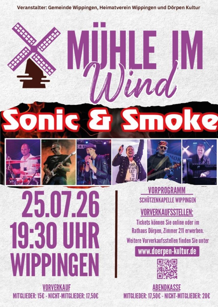 Open Air Konzert „Mühle im Wind“ am 25.07.2026