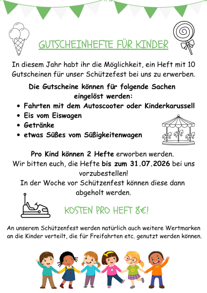 Gutscheinhefte für Kinder