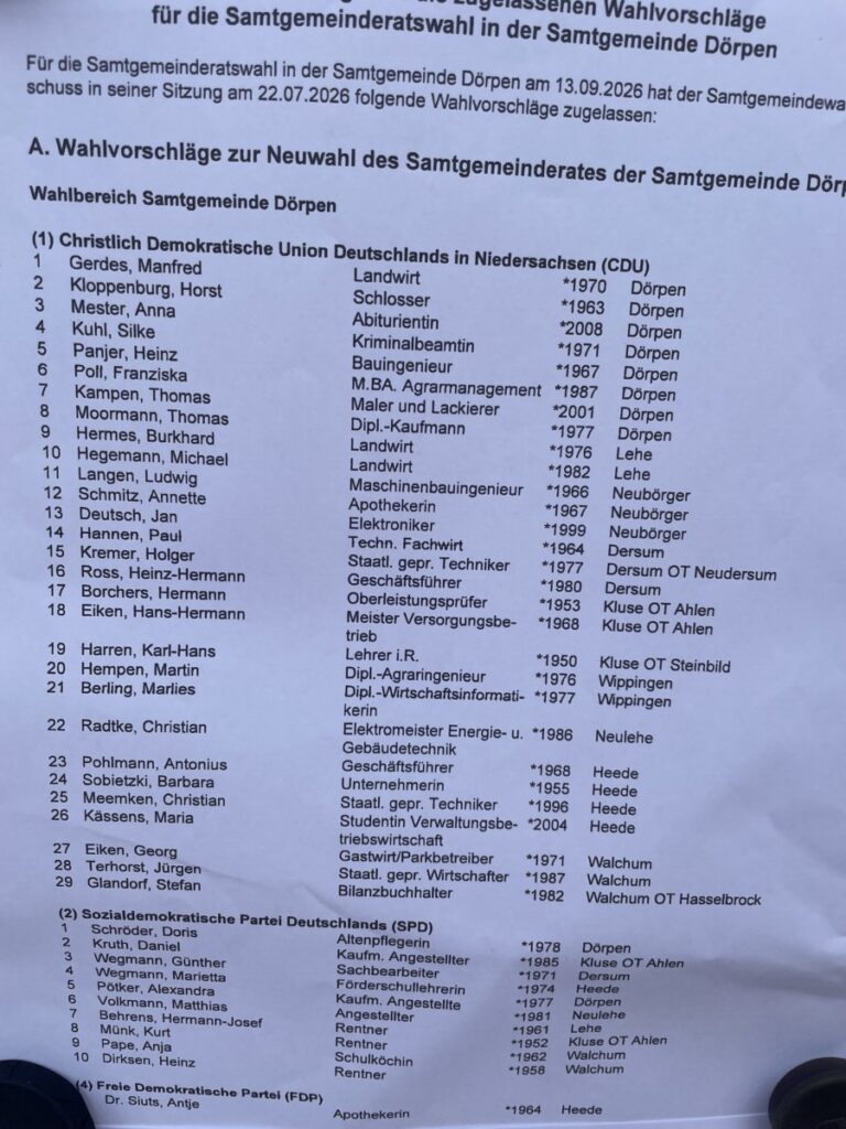 Bekanntmachung