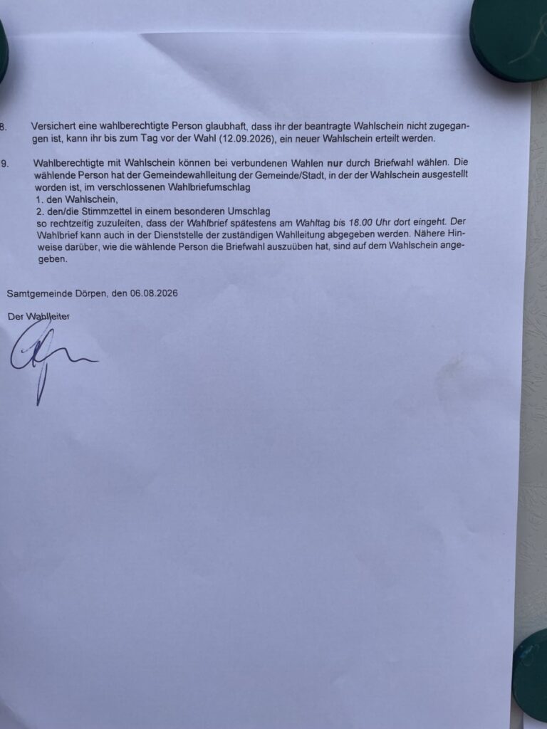 Bekanntmachung