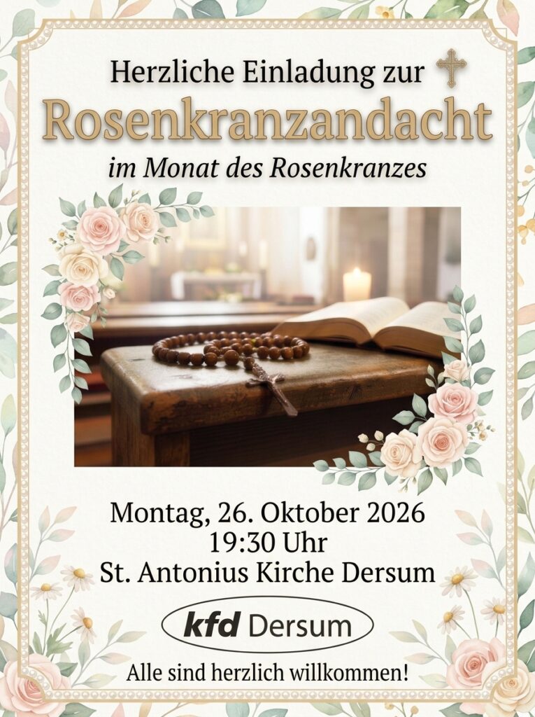 Rosenkranzandacht am 26. Oktober